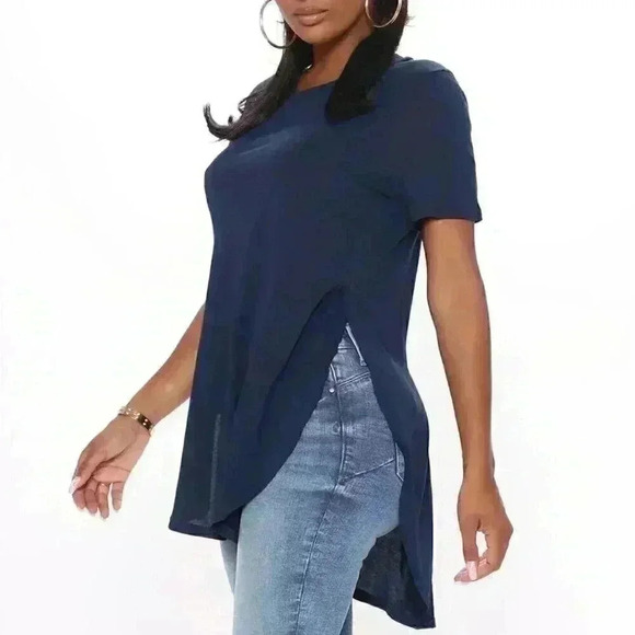 BASIC BLUE T SHIRT - Picture 1 of 4